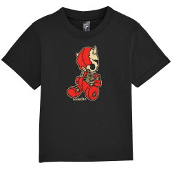 T-shirt bébé noir Dead Puppet (Diabolik,Têtes de morts)
