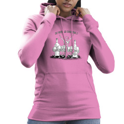 Sweat femme à capuche rose Je vous ai compris pinard (Gondrax,Alcool,Humour)