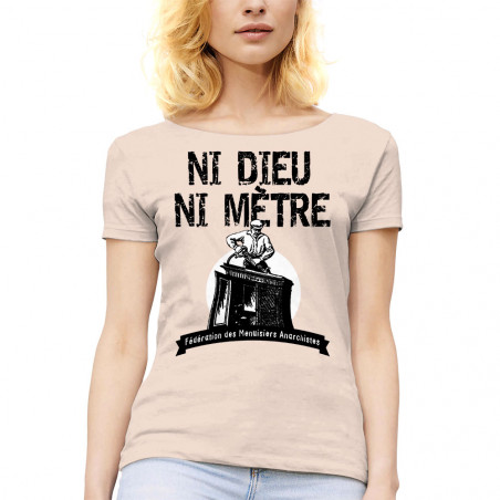 T-shirt femme col large "Ni...
