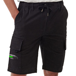Short cargo homme noir Je réfléchis Patientez (Gondrax,Jeux Vidéo / Geek,Humour,Des chiffres et des lettres,Devoirs de vacances)