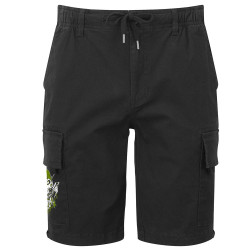 Short cargo homme noir Free Party Never Die (E Cone,teufeur)
