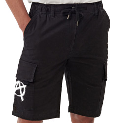 Short cargo homme noir Anarchy (Gondrax,Slogans engagés,Rock & Punk)