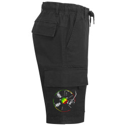 Short cargo homme noir Reggae Vinyl (Reggae)