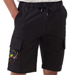 Short cargo homme noir Reggae Vinyl (Reggae)