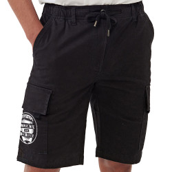 Short cargo homme noir Anarchie en Macronie (Gondrax,Slogans engagés,Humour)