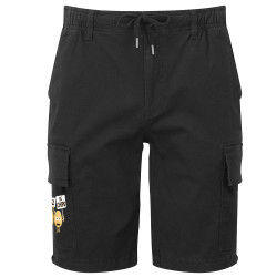 Short cargo homme noir Non au gaz de chips (Alex Kidd,Humour,Fruits & Légumes)