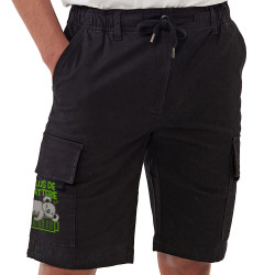 Short cargo homme noir Plus de batterie koala (Animaux,Humour,Manga Kawaï japan,Bébés,Paresse)