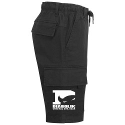 Short cargo homme noir Diabolik - D Logo (Diabolik)