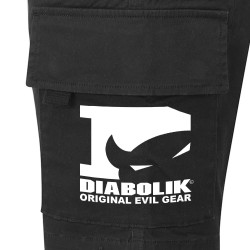 Short cargo homme noir Diabolik - D Logo (Diabolik)