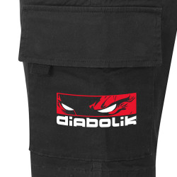 Short cargo homme noir Diabolik - Heros (Diabolik)
