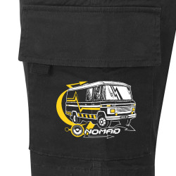 Short cargo homme noir Nomad (E Cone,teufeur)