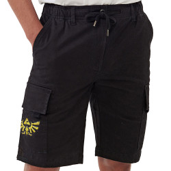 Short cargo homme noir Triforce Stone (Le Duc,Jeux Vidéo / Geek)