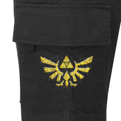 Short cargo homme noir Triforce Stone (Le Duc,Jeux Vidéo / Geek)