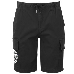 Short cargo homme noir Le prolo se tue à la tâche (Slogans engagés)