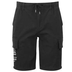 Short cargo homme noir Croiser des cons (Gondrax,Humour,Slogans Débiles)