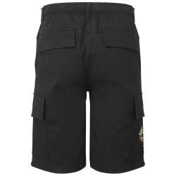 Short cargo homme noir Cha(t)olin (Gondrax,Animaux,Humour,Chats)