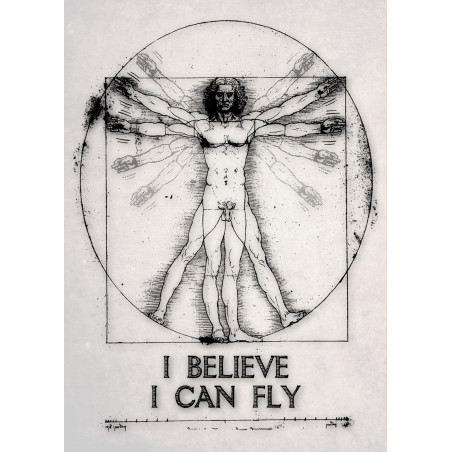 Affiche "I can fly Vitruve"
