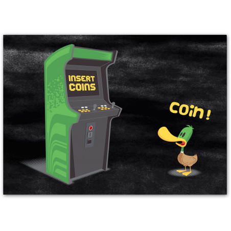 Affiche "Insert Coins"