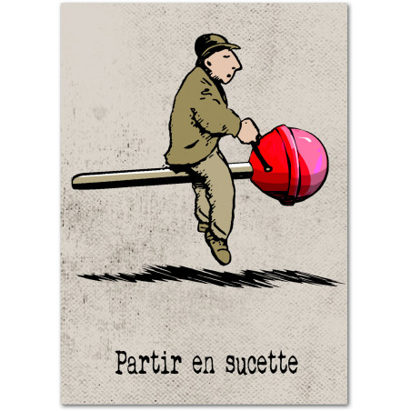 Affiche "Partir en sucette"