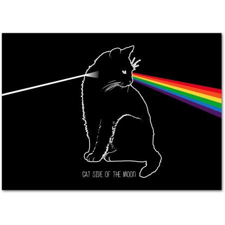 Affiche "Cat Side of the Moon"