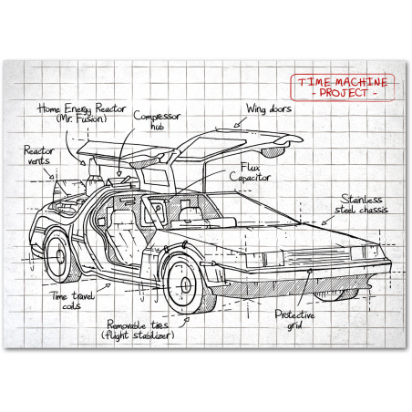 Affiche "Dolorean Plan"