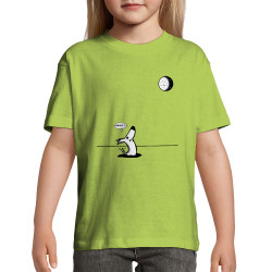 T-shirt enfant vert pomme Dog Moon Baballe (Gondrax,Humour,Animaux)