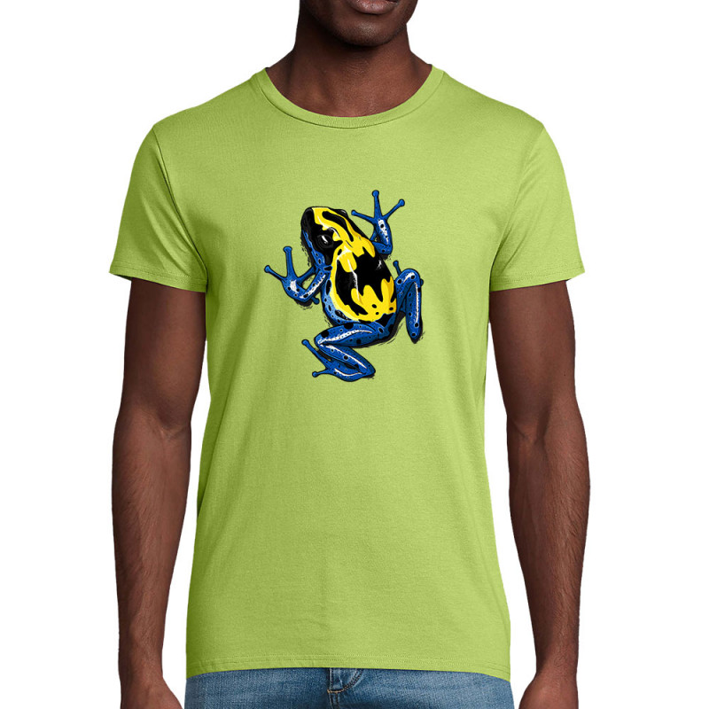 T-shirt homme coton bio vert pomme DendroBat (Mr Mouton,Animaux)