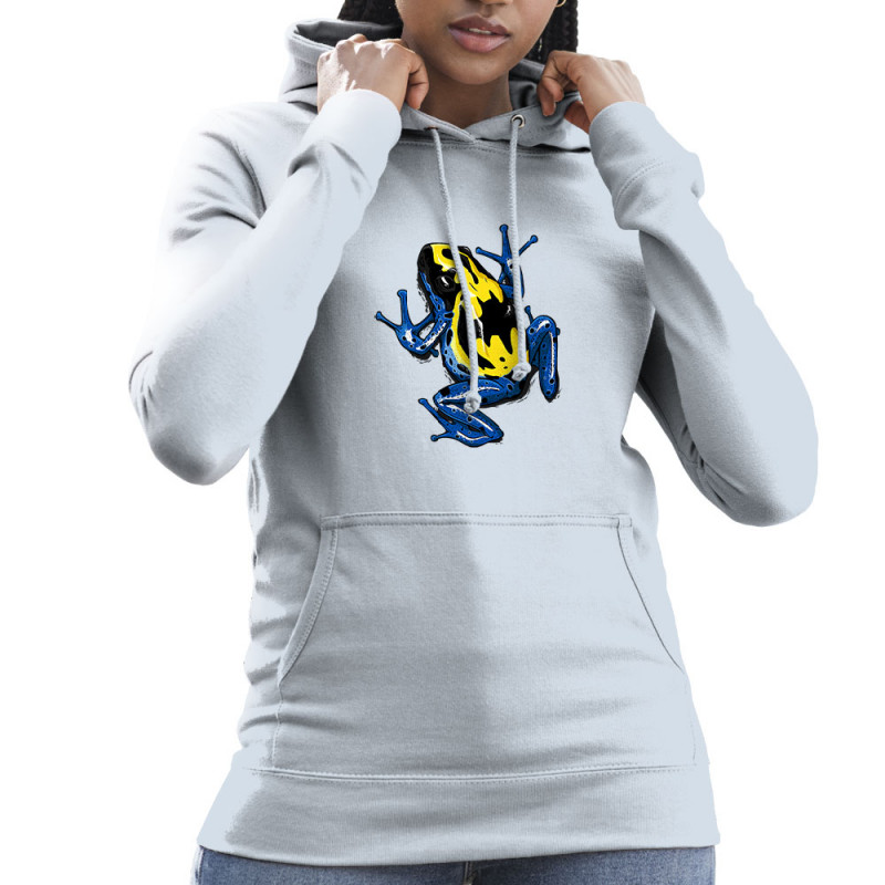 Sweat femme à capuche bleu ciel DendroBat (Mr Mouton,Animaux)