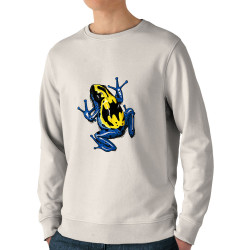 Sweat homme bio col rond naturel DendroBat (Mr Mouton,Animaux)