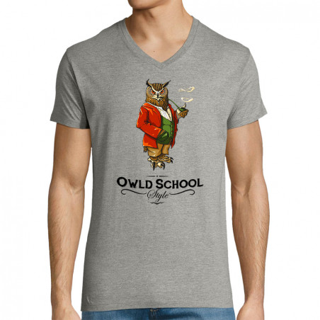 T-shirt homme col V "Owld...