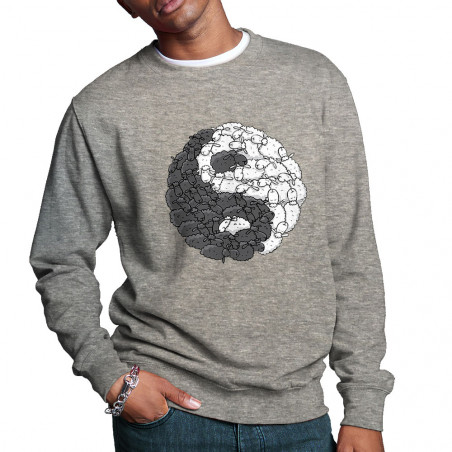 Sweat homme col rond "Yin...