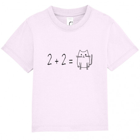 T-shirt bébé "2 plus 2...