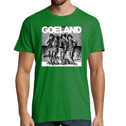 Tee-shirt homme vert prairie Goeland Ramones (Goéland,Animaux)