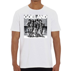 T-shirt homme coton bio blanc Goeland Ramones (Goéland,Animaux)