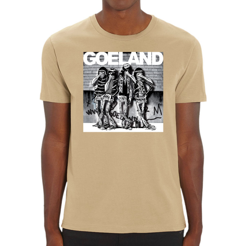 T-shirt homme coton bio naturel Goeland Ramones (Goéland,Animaux)