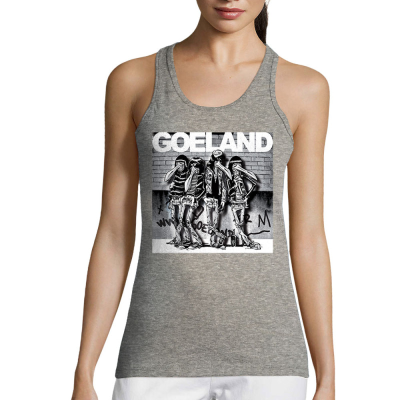 Débardeur femme gris chiné Goeland Ramones (Goéland,Animaux)