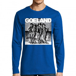 T-shirt homme manches longues bleu royal Goeland Ramones (Goéland,Animaux)