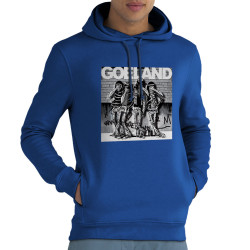Sweat homme à capuche coton bio bleu royal Goeland Ramones (Goéland,Animaux)