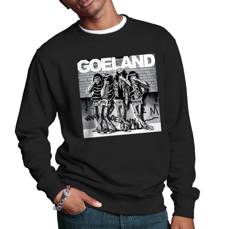 Sweat homme col rond noir Goeland Ramones (Goéland,Animaux)