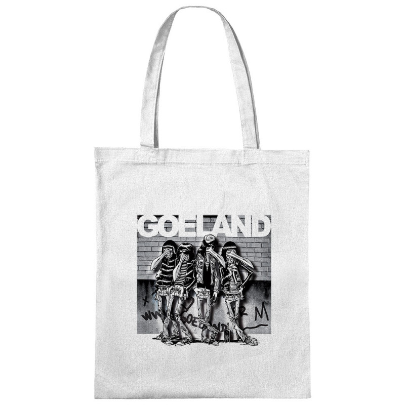 Sac shopping en toile blanc Goeland Ramones (Goéland,Animaux)