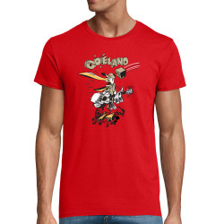T-shirt homme coton bio rouge Goéland Chanteur Révolutionnaire (Goéland)