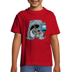 T-shirt enfant rouge Goéland Death-o-matic (Goéland,Animaux)