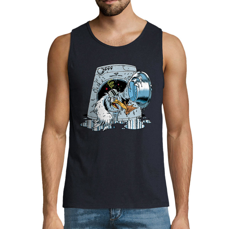 Débardeur homme bleu marine Goéland Death-o-matic (Goéland,Animaux)