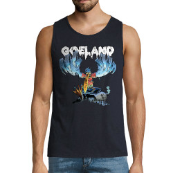 Débardeur homme bleu marine Goéland H5N1 (Goéland,Animaux)