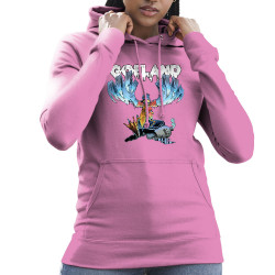 Sweat femme à capuche rose Goéland H5N1 (Goéland,Animaux)