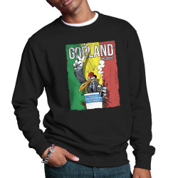 Sweat homme col rond noir Goéland Président (Animaux,Goéland,Elections)