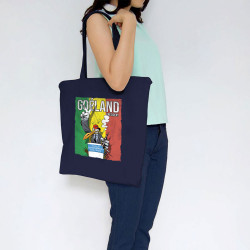 Sac shopping en toile bleu marine Goéland Président (Animaux,Goéland,Elections)