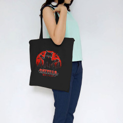 Sac shopping en toile noir Catzilla (Gondrax,Animaux,Chats)