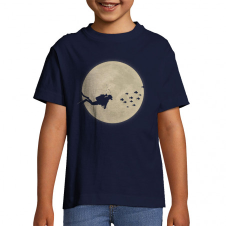 T-shirt enfant "Plongeur Lune"
