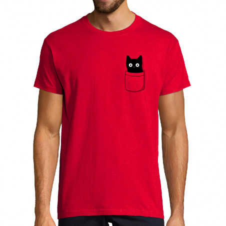 T-shirt homme "Cat pocket"